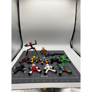 Stikbot Klikbot Action Figure Lot Poseable Stop Motion Animation Toys 11pc Set